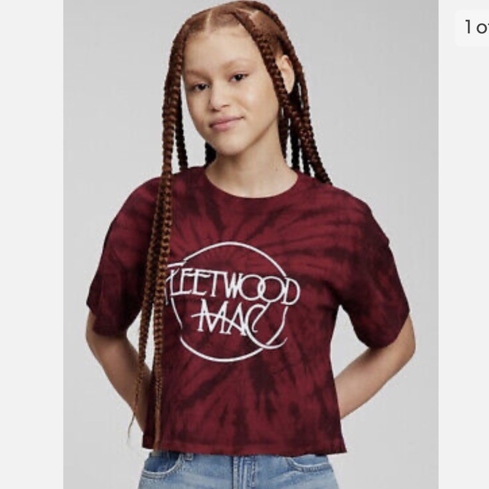 Fleetwood Mac Tie-Dye Crop top